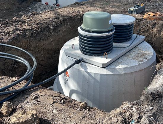 Installation Wastewater Treatment System & Pump Station